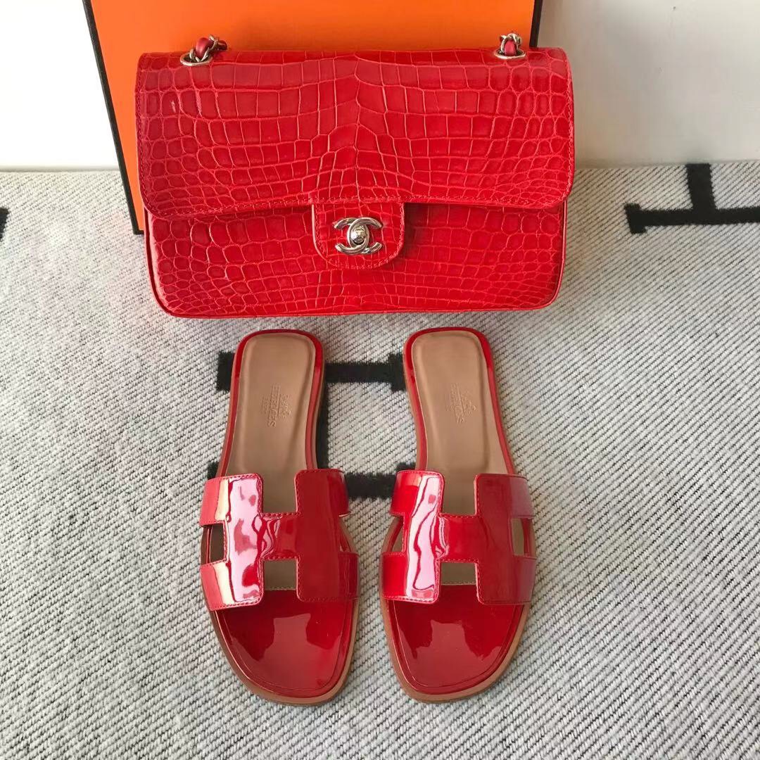 에르메스 올수공 오란 슬리퍼 샌들 페이던트 19